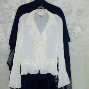 Allison Taylor ruffled blouse